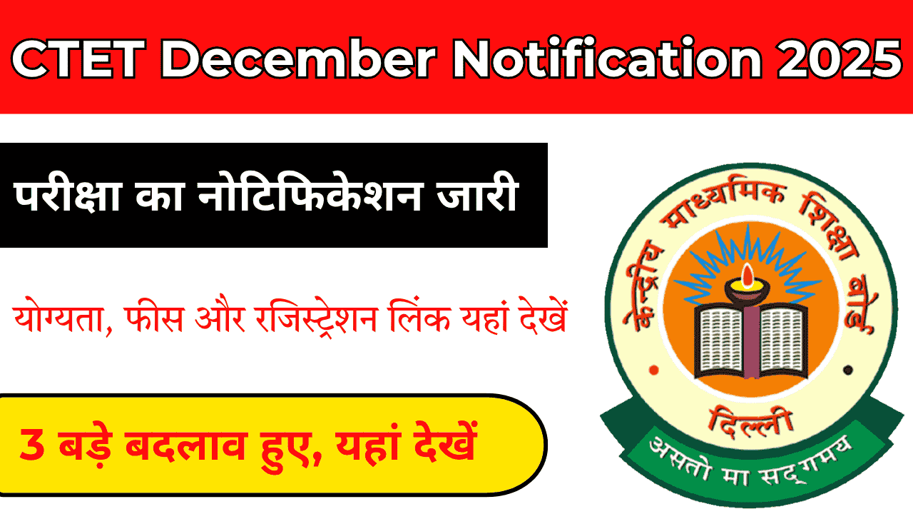 CTET December Notification 2025